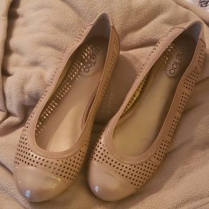 Me too brand. Tan flats  sz 10